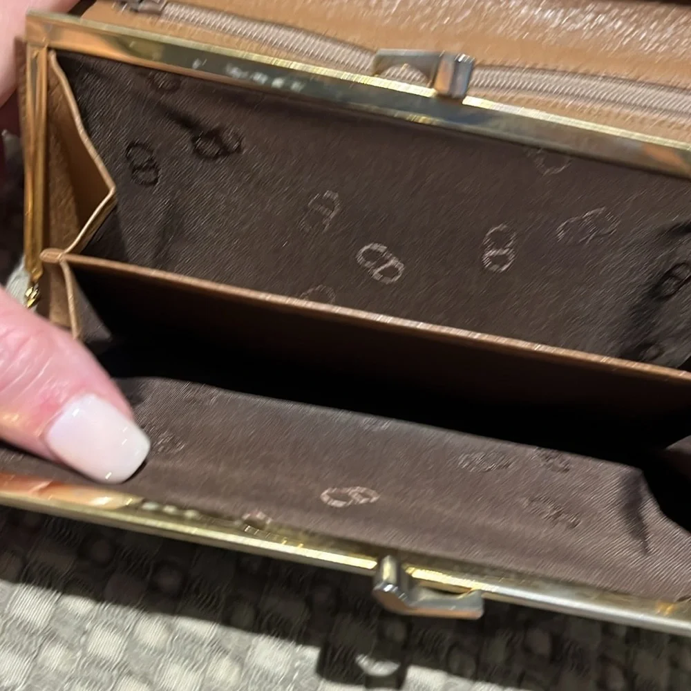 Christian Dior long wallet.  Vintage. 7” x 4”
